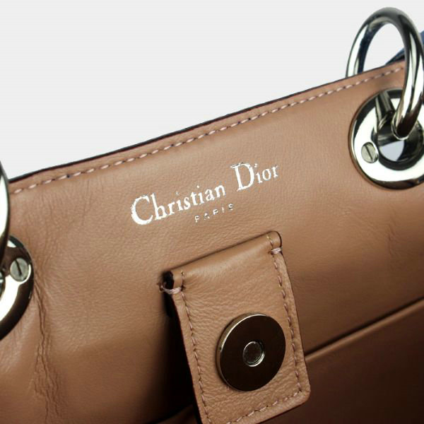 Christian Dior diorissimo original calfskin leather bag 44373 blue&light pink
